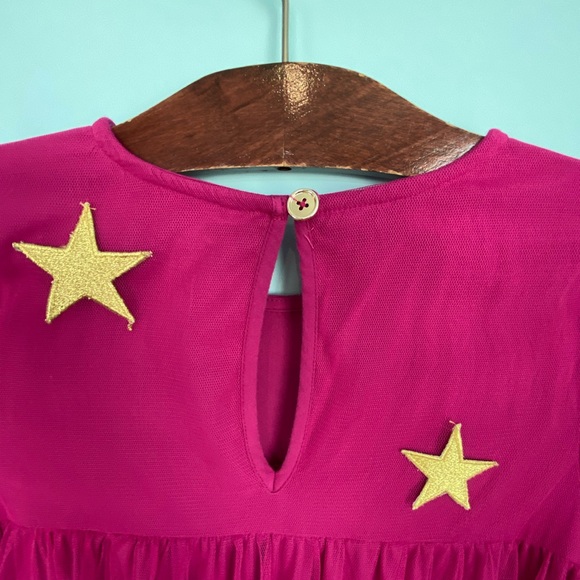 Matilda Jane TWINKLING STARS Dress Size 14 Pink Tulle, GUC due to snag on back - Picture 5 of 6